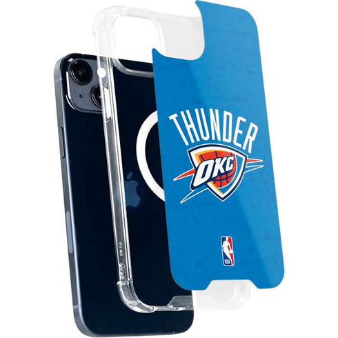 NBA OKC Thunder Distressed iPhone 15 MagSafe Case